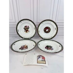 VTG NEW! 1996 international China A Christmas Story 4-Piece 8.5" Cereal Bowls